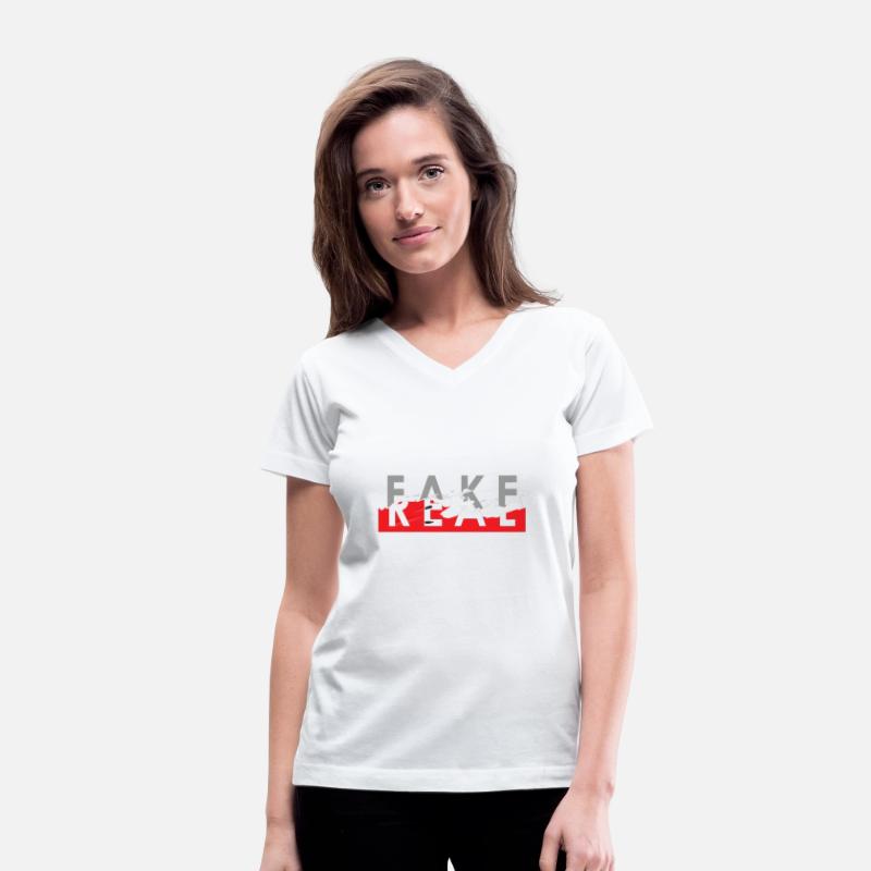 "Fakeness Hide Behind Real" T-Shirt Design