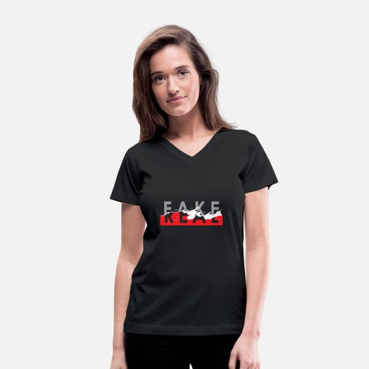 "Fakeness Hide Behind Real" T-Shirt Design