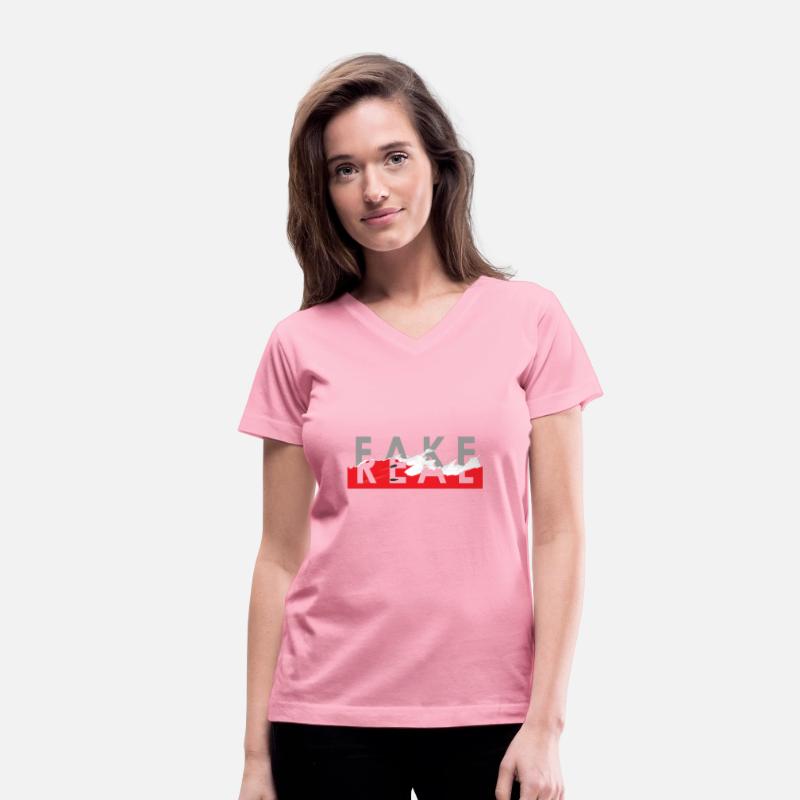 "Fakeness Hide Behind Real" T-Shirt Design