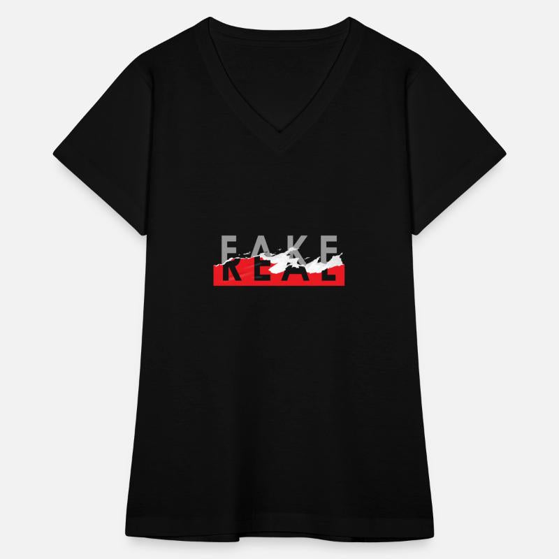 "Fakeness Hide Behind Real" T-Shirt Design