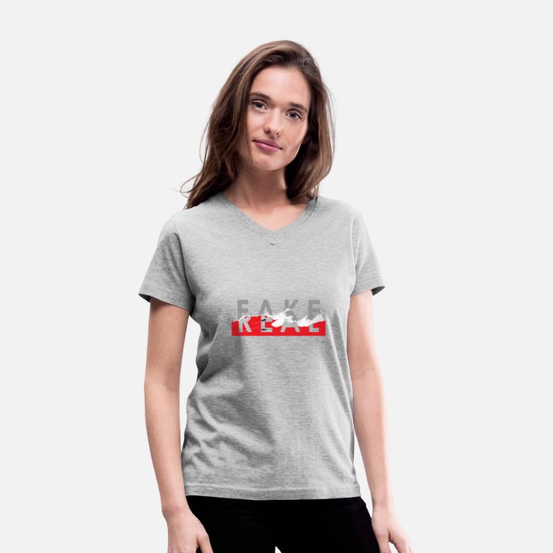 "Fakeness Hide Behind Real" T-Shirt Design